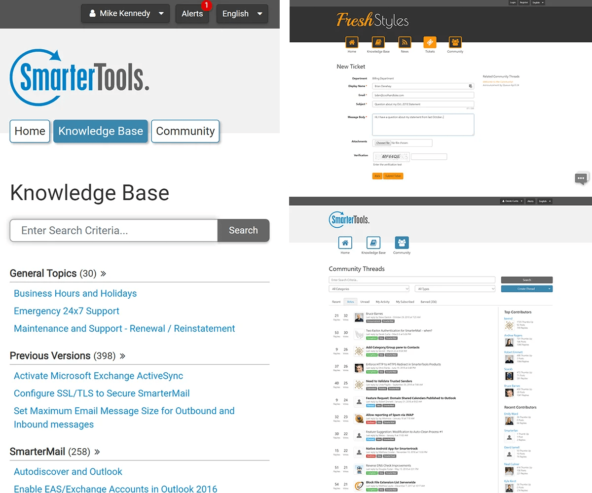 Helpdesk software: Knowledge Base articles