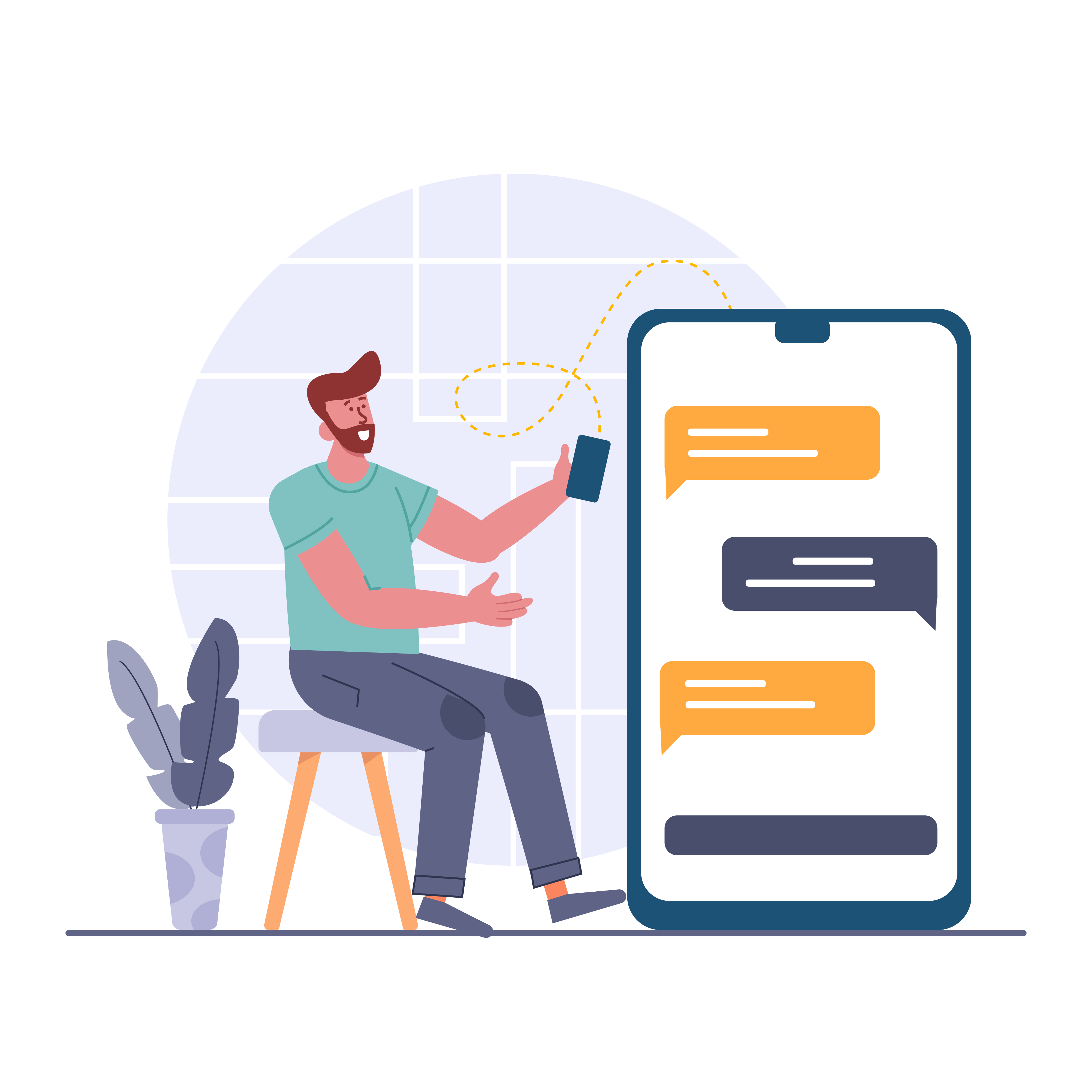 Message Sent Illustration 2 SMS Messaging