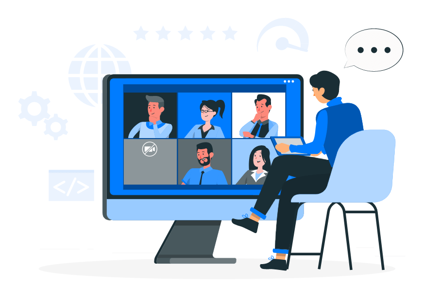 on phone Video Conferencing